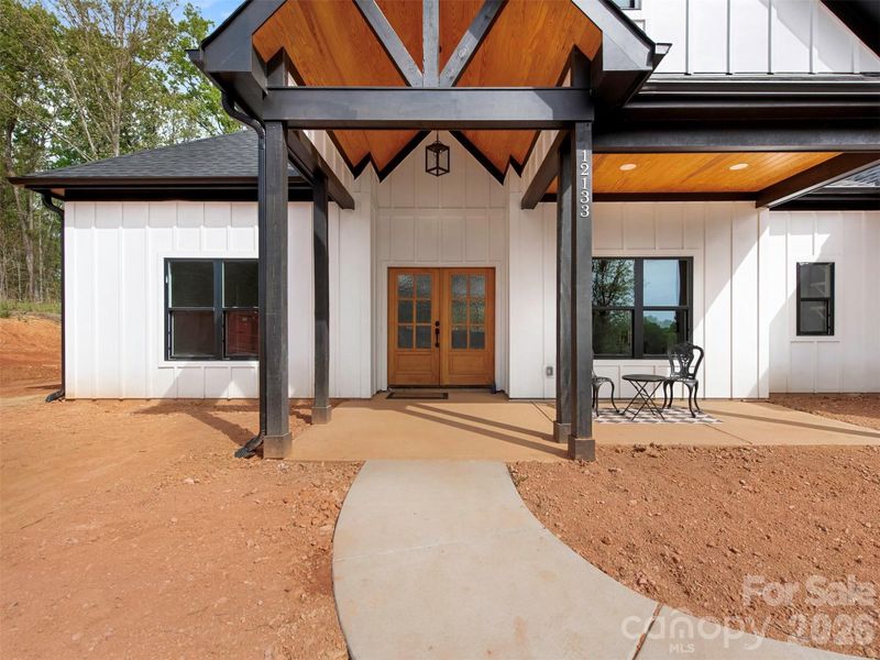 Exterior details and patio area of a home in , Stanfield (Image 27).