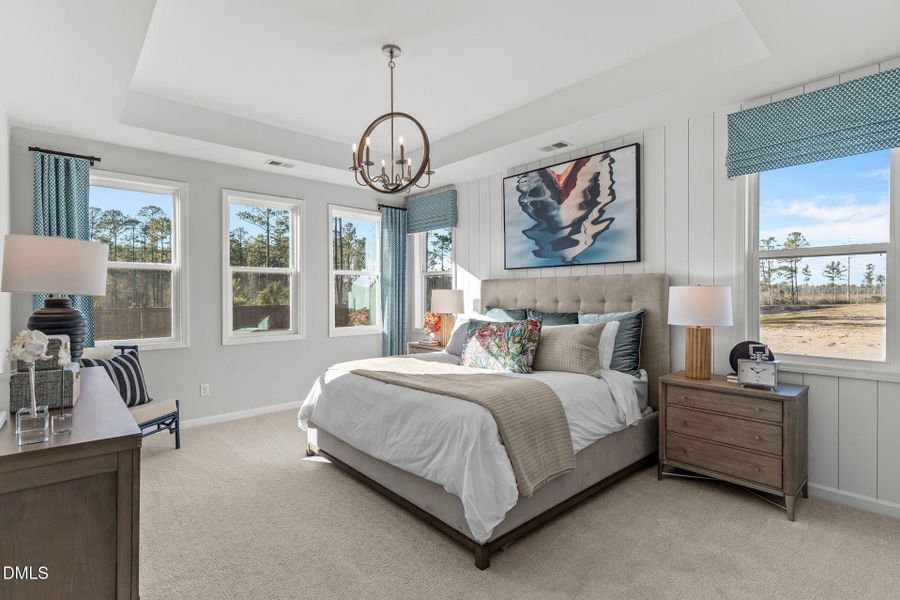 Furnished interior view inside a new home in The View, Durham (Image 8).