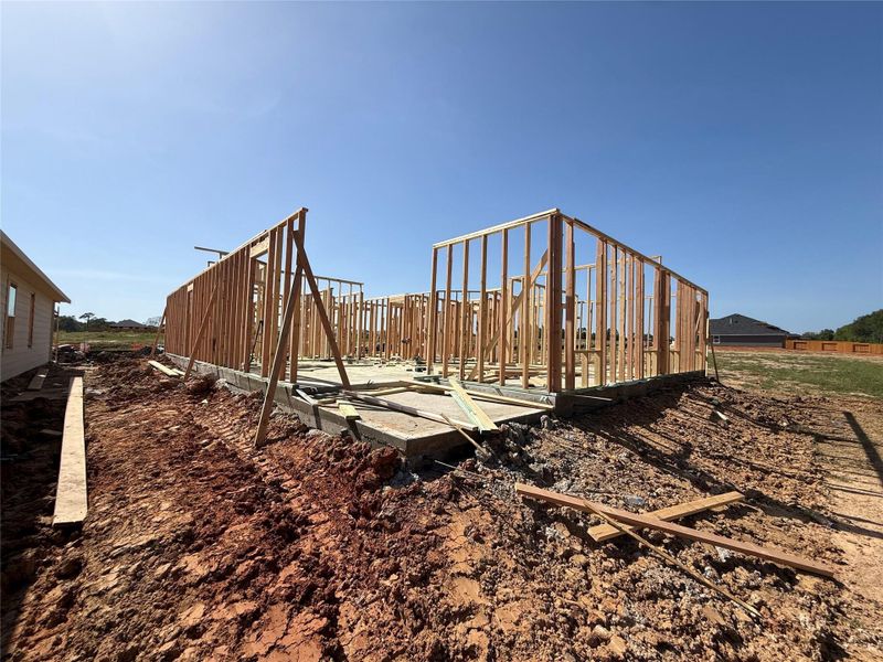 In-progress construction of a new home in Lexington Heights, Willis, TX (Image 5).