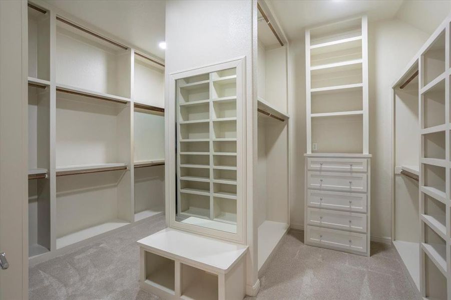 Walk in closet in Primary Bedroom