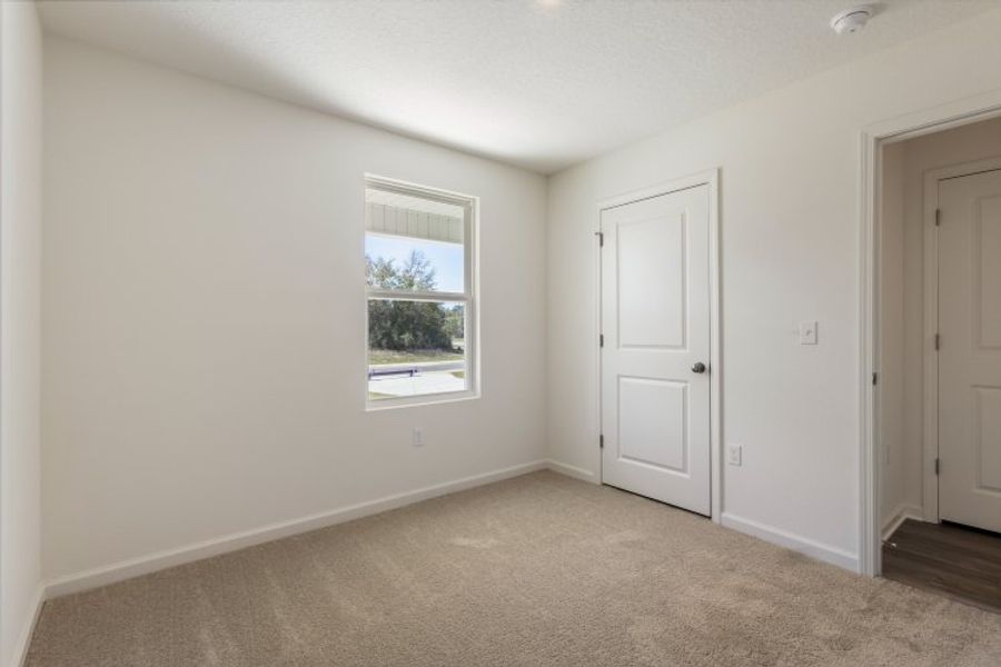 A room with white doors. A room with white doors.