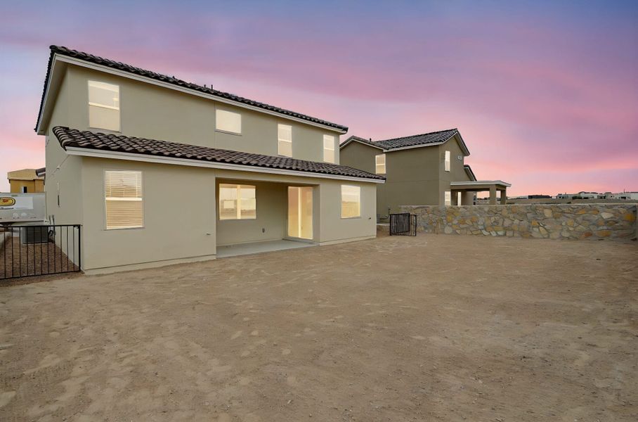 Exterior details and patio area of a home in Emerald Estates, Horizon City (Image 28). Exterior details and patio area of a home in Emerald Estates, Horizon City (Image 28).