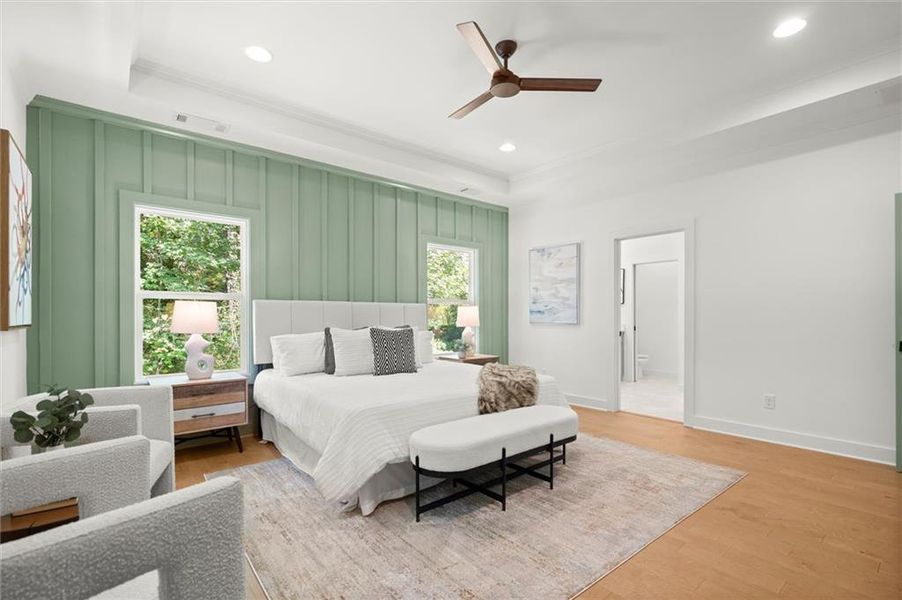 Furnished interior view inside a new home in , Atlanta (Image 12).