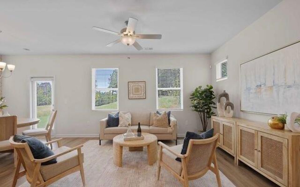 Furnished interior view inside a new home in Walden Park - The Retreat, Jonesboro (Image 6). Furnished interior view inside a new home in Walden Park - The Retreat, Jonesboro (Image 6).