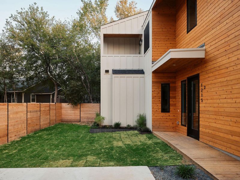 View of fenced backyard View of fenced backyard