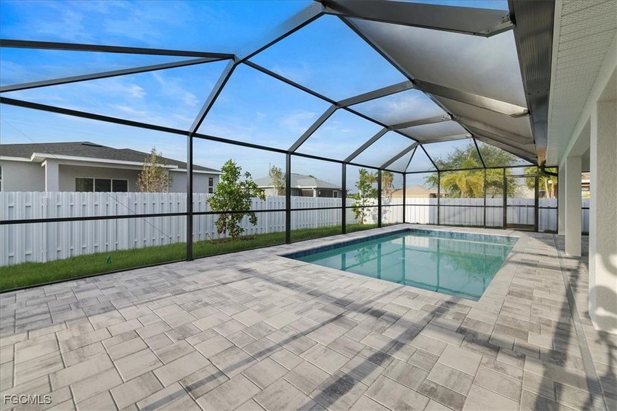 Exterior details and patio area of a home in Cape Coral, Cape Coral (Image 21). Exterior details and patio area of a home in Cape Coral, Cape Coral (Image 21).