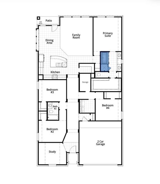 2D floor plan layout for the Davenport by Highland Homes in Ramble, Celina, TX (Image 3). 2D floor plan layout for the Davenport by Highland Homes in Ramble, Celina, TX (Image 3).