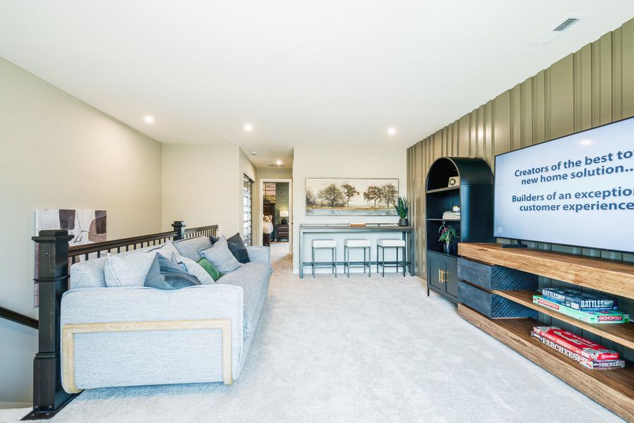 Representative furnished interior of a home built from the Camden by Fischer Homes in Easton Park, Dallas (Image 39).