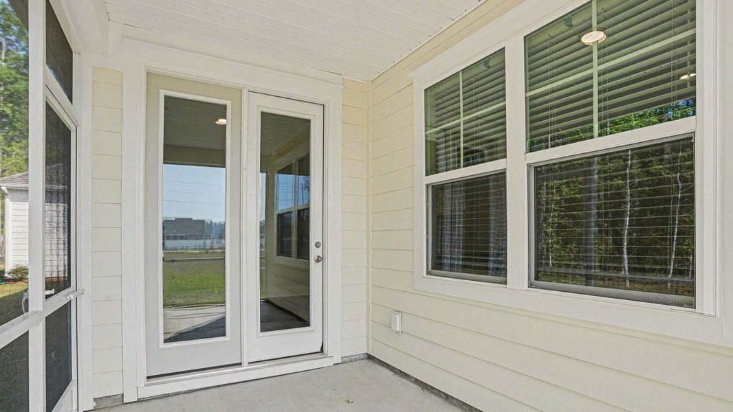 Exterior details and patio area of a home in Chapman Village, Conway (Image 3).