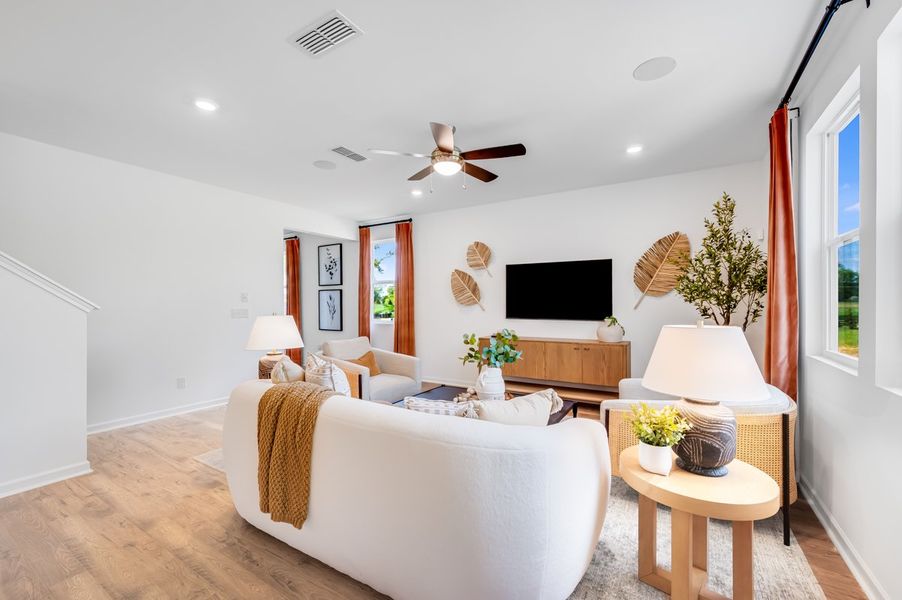 Representative furnished interior of a home built from the Edison by Taylor Morrison in Dreycott, Lawrenceville (Image 15).
