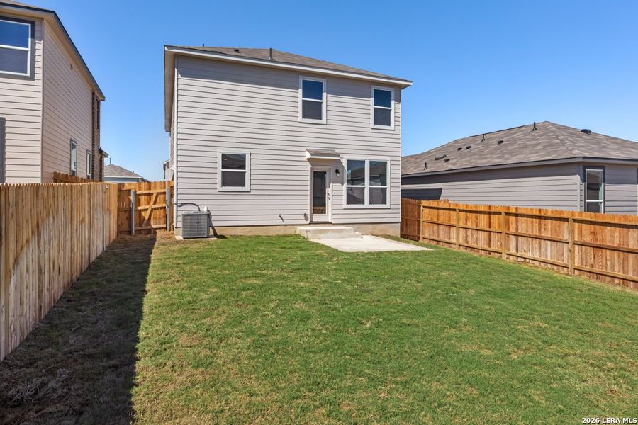 Exterior details and patio area of a home in Knox Ridge, Converse (Image 3). Exterior details and patio area of a home in Knox Ridge, Converse (Image 3).