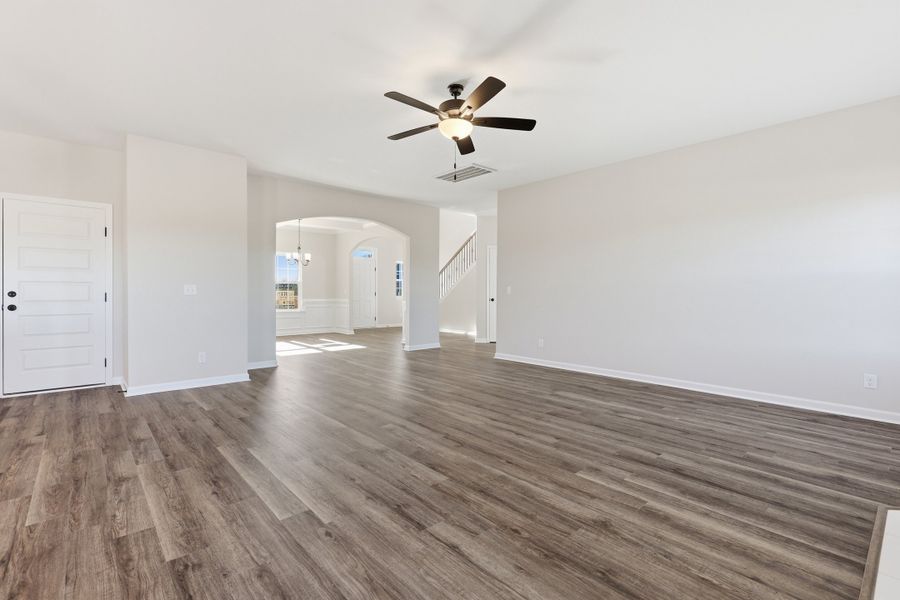 Representative unfurnished interior of a home built from the The Screven by RTS Homes in Tibet Road at Sassafras, Allenhurst (Image 29).