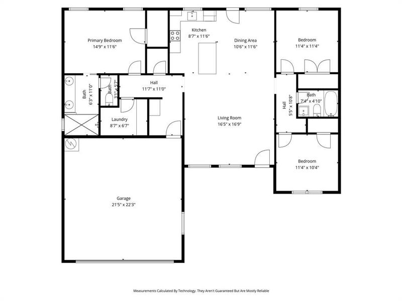 2D floor plan layout of this home in , Granbury, TX (Image 5).