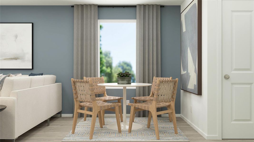 Furnished interior view inside a new home in Rancho Del Cielo, Jarrell (Image 7).