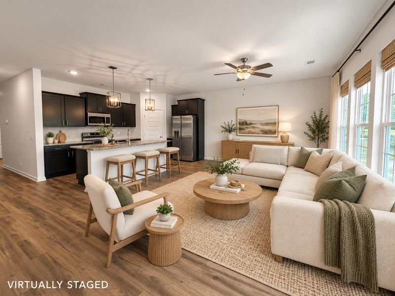 Furnished interior view inside a new home in Doctor's Creek, Ludowici (Image 9).
