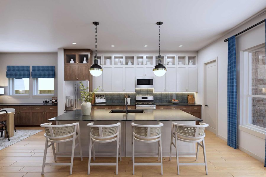 Representative furnished interior of a home built from the The Buttercup by David Weekley Homes in Dunham Pointe 65' Homesites, Cypress (Image 5).