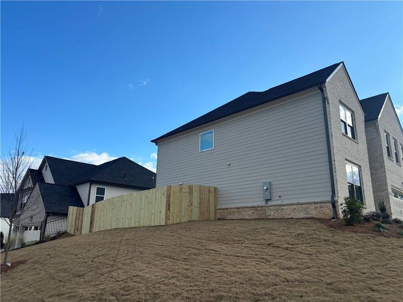 Exterior details and patio area of a home in , Buford (Image 35). Exterior details and patio area of a home in , Buford (Image 35).