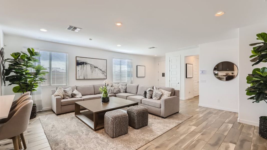 Furnished interior in a model home at Asante: Discovery 2.1 & 2.13 in Surprise (Image 21).