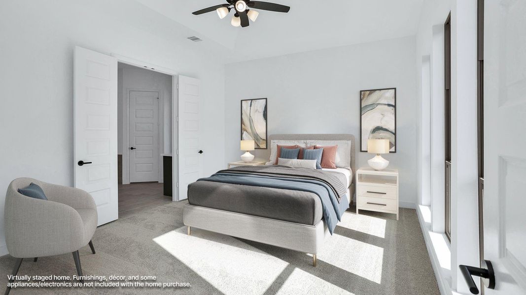 Furnished interior view inside a new home in The Highlands, Porter (Image 10).