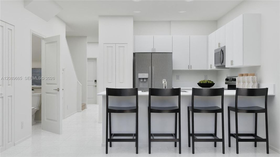Furnished interior view inside a new home in , Florida City (Image 16). Furnished interior view inside a new home in , Florida City (Image 16).