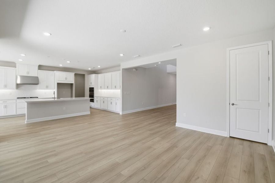 Representative unfurnished interior of a home built from the Cumberland by Taylor Morrison in Harvest at Ovation, Winter Garden (Image 32). Representative unfurnished interior of a home built from the Cumberland by Taylor Morrison in Harvest at Ovation, Winter Garden (Image 32).