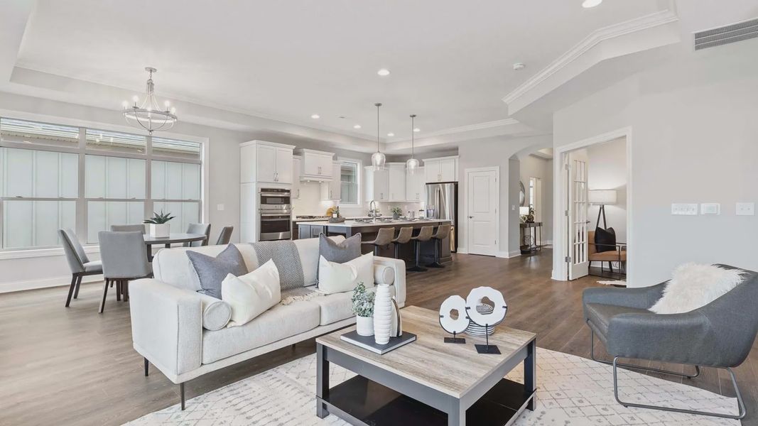Representative furnished interior of a home built from the Torino by Epcon Communities in The Courtyards at Franklin Road, Murfreesboro (Image 18).