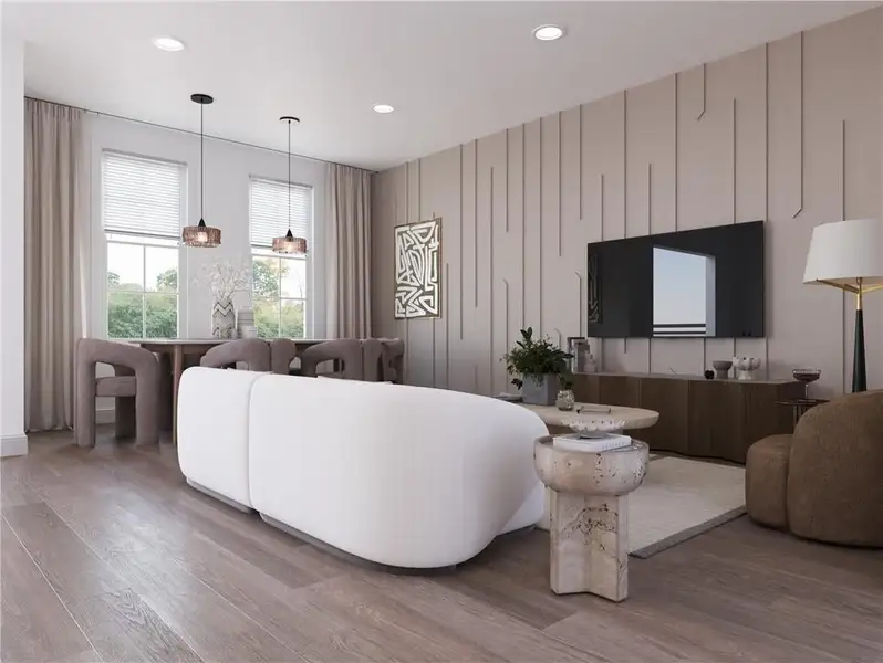 This open concept design is perfect for entertaining! **Please note photos shown are renderings of the floorplan and are not actual photos of the home.