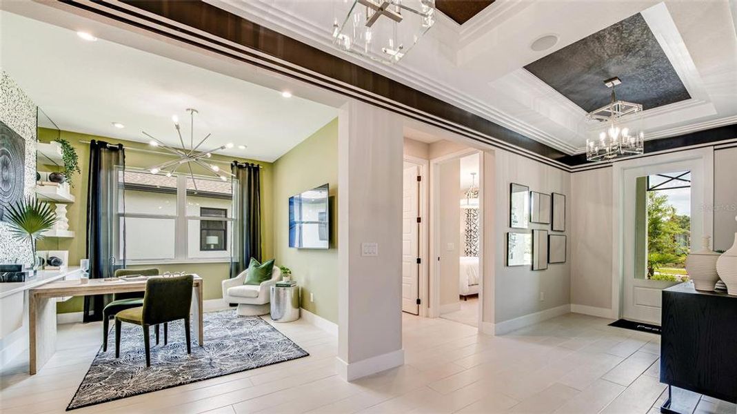 Furnished interior view inside a new home in Cresswind DeLand, Deland (Image 12).