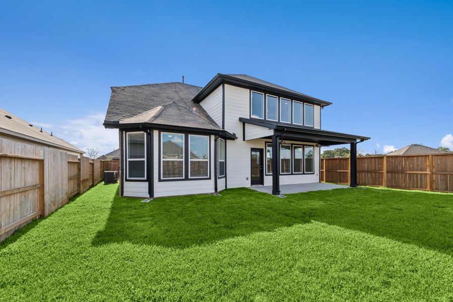 Exterior details and patio area of a home in Summerview, Fulshear (Image 22). Exterior details and patio area of a home in Summerview, Fulshear (Image 22).
