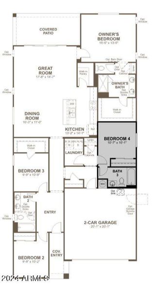 Larimar B Floor Plan 55