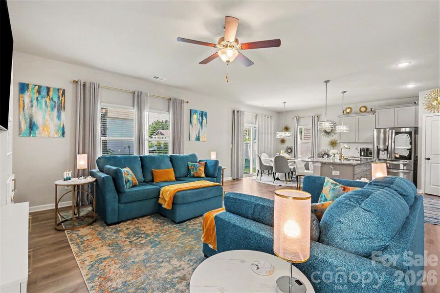 Furnished interior view inside a new home in StoneyGreen Homes, Charlotte (Image 9).