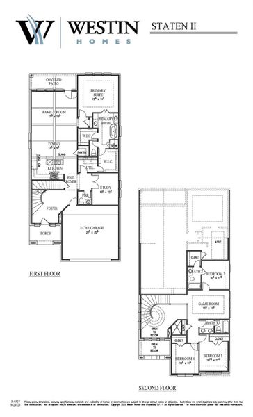 2D floor plan layout of this home in The Trails, New Caney, TX (Image 3).