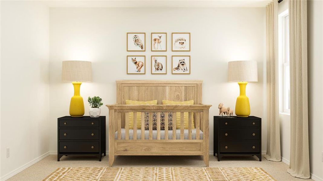 Bedroom featuring carpet floors Bedroom featuring carpet floors