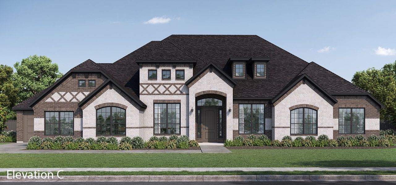 Representative exterior photo of a completed home built from the Langford VII by Altura Homes in Creekview Farms, Greenville, TX (Image 4). Representative exterior photo of a completed home built from the Langford VII by Altura Homes in Creekview Farms, Greenville, TX (Image 4).
