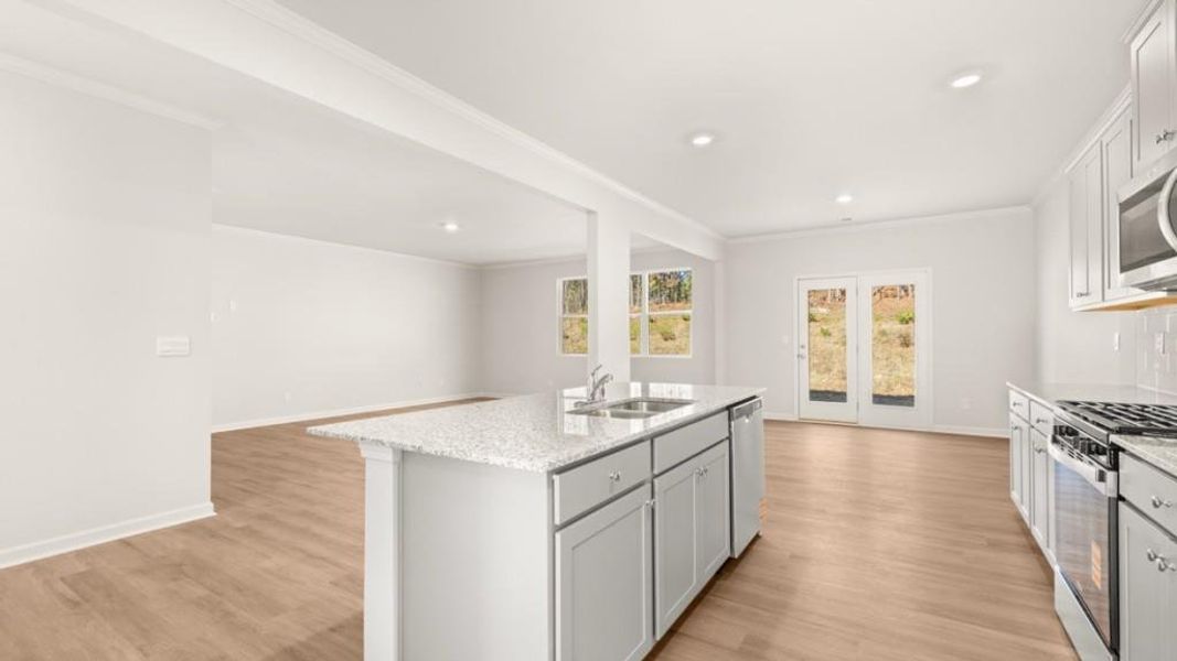 Furnished interior view inside a new home in South Wind, Fairburn (Image 4).