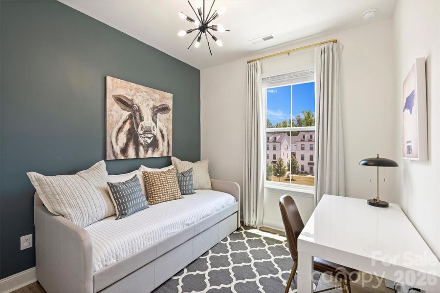 Furnished interior view inside a new home in The Townes of Cotswold, Charlotte (Image 33).