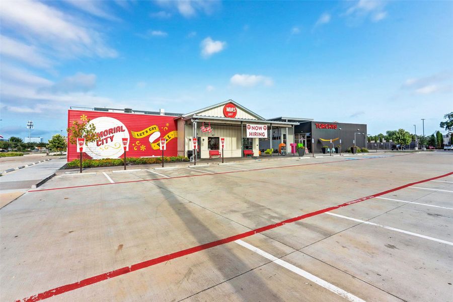 Located off Gessner, Mia's Table and Torchy's Tacos offer a variety of dining options Located off Gessner, Mia's Table and Torchy's Tacos offer a variety of dining options