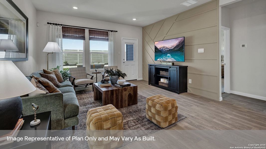 Furnished interior view inside a new home in Whisper South, San Marcos (Image 21).