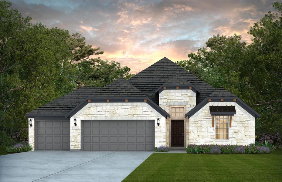 Representative exterior photo of a completed home built from the McKinney - 3-Car Garage by Pulte Homes in Davis Ranch, San Antonio, TX (Image 1). Representative exterior photo of a completed home built from the McKinney - 3-Car Garage by Pulte Homes in Davis Ranch, San Antonio, TX (Image 1).