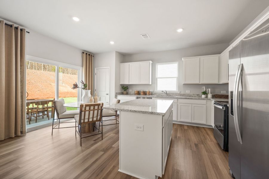 Furnished interior in a model home at Crestview in Spartanburg (Image 7).