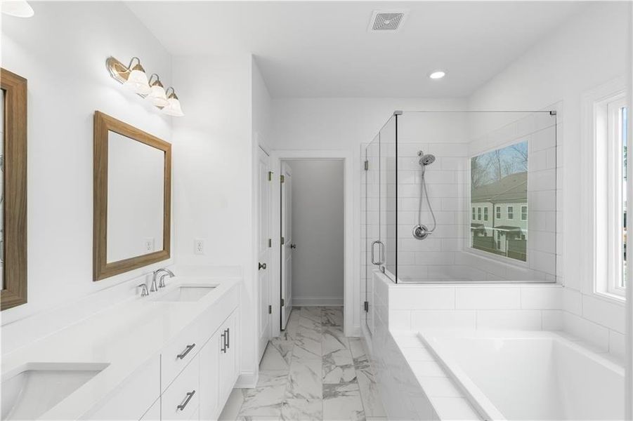 Furnished interior view inside a new home in Waterhaven, Cumming (Image 13).