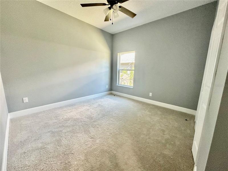 Bedroom 2. All bedrooms have ceiling fans. Bedroom 2. All bedrooms have ceiling fans.