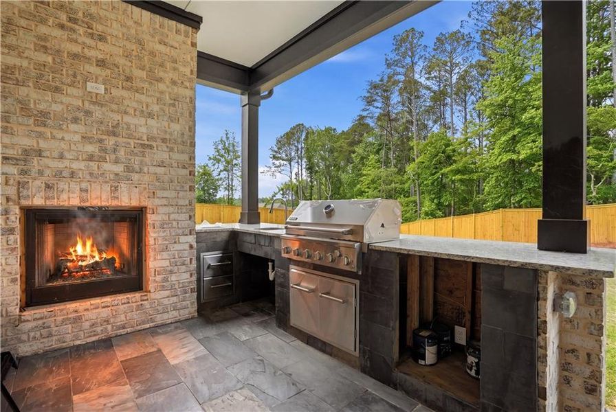 Exterior details and patio area of a home in , Marietta (Image 3).