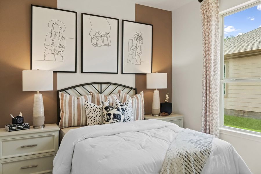 Spacious secondary bedrooms