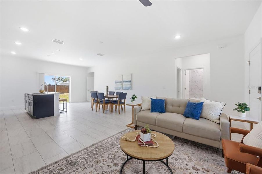 Furnished interior view inside a new home in , Ocala (Image 26).