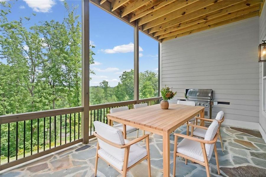 Exterior details and patio area of a home in , Dawsonville (Image 33).