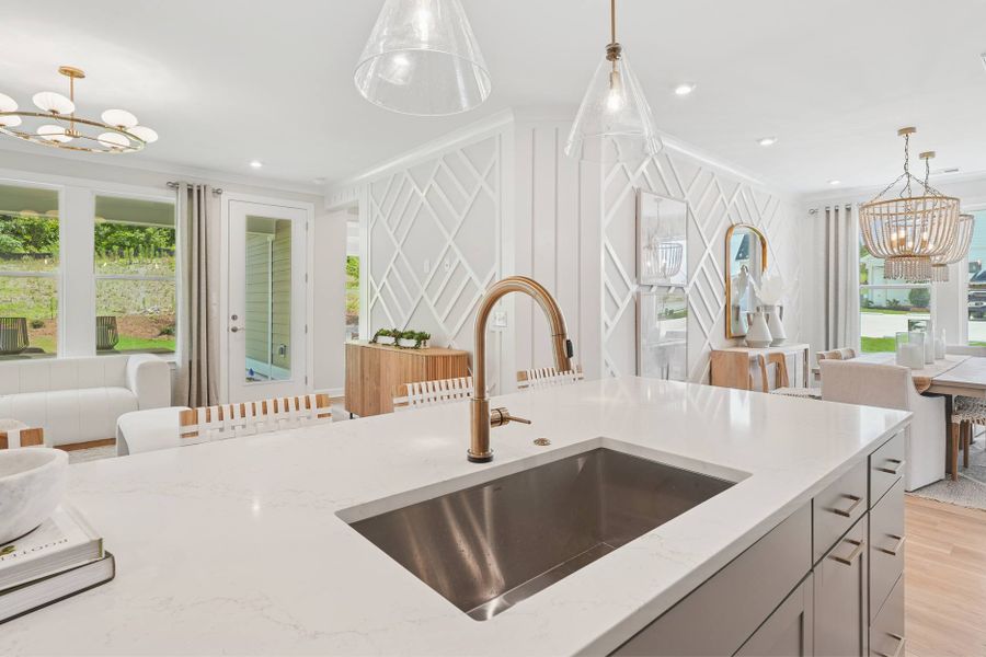 Representative furnished interior of a home built from the Oak Haven by Tri Pointe Homes in The Grove Collection at Serenity, Fuquay Varina (Image 7).