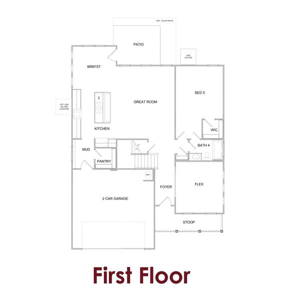 2D floor plan layout for the Cascade                                                                Primary Suite on Main by Chafin Communities in Greenefield, Cartersville, GA (Image 3).