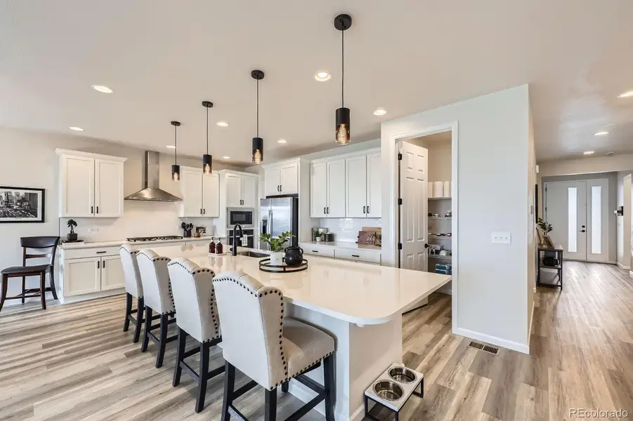 Furnished interior view inside a new home in Haskins Station, Arvada (Image 5).