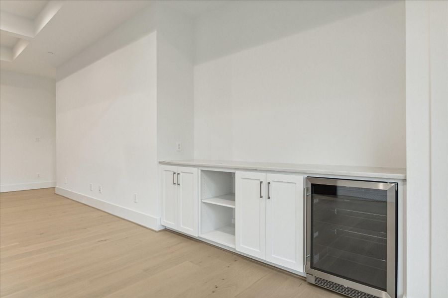 Game Room also has a beverage cooler + cabinets Game Room also has a beverage cooler + cabinets